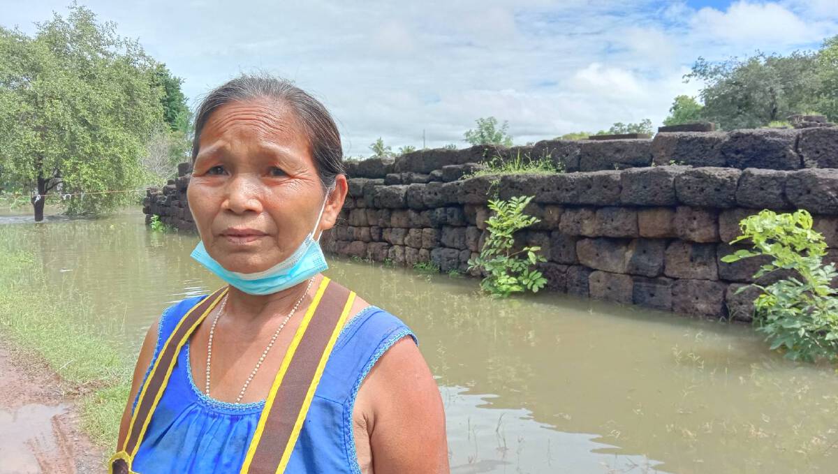พายุทำน้ำท่วมปราสาทปรางค์สงครามหนักสุดรอบ 15  ปี