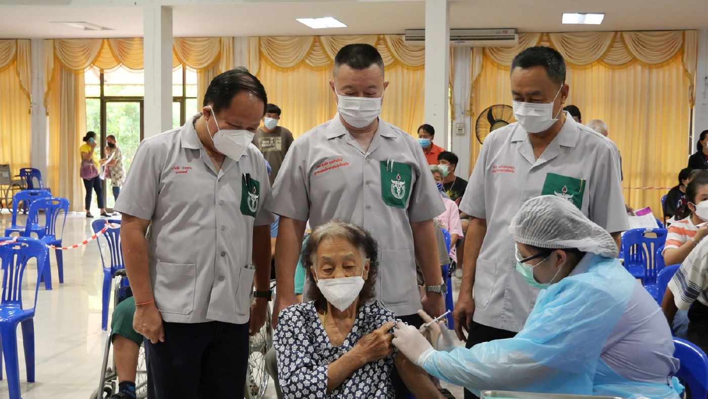 พระราชทาน"ซิโนฟาร์ม"ฉีดกลุ่มเปราะบาง2,500ราย