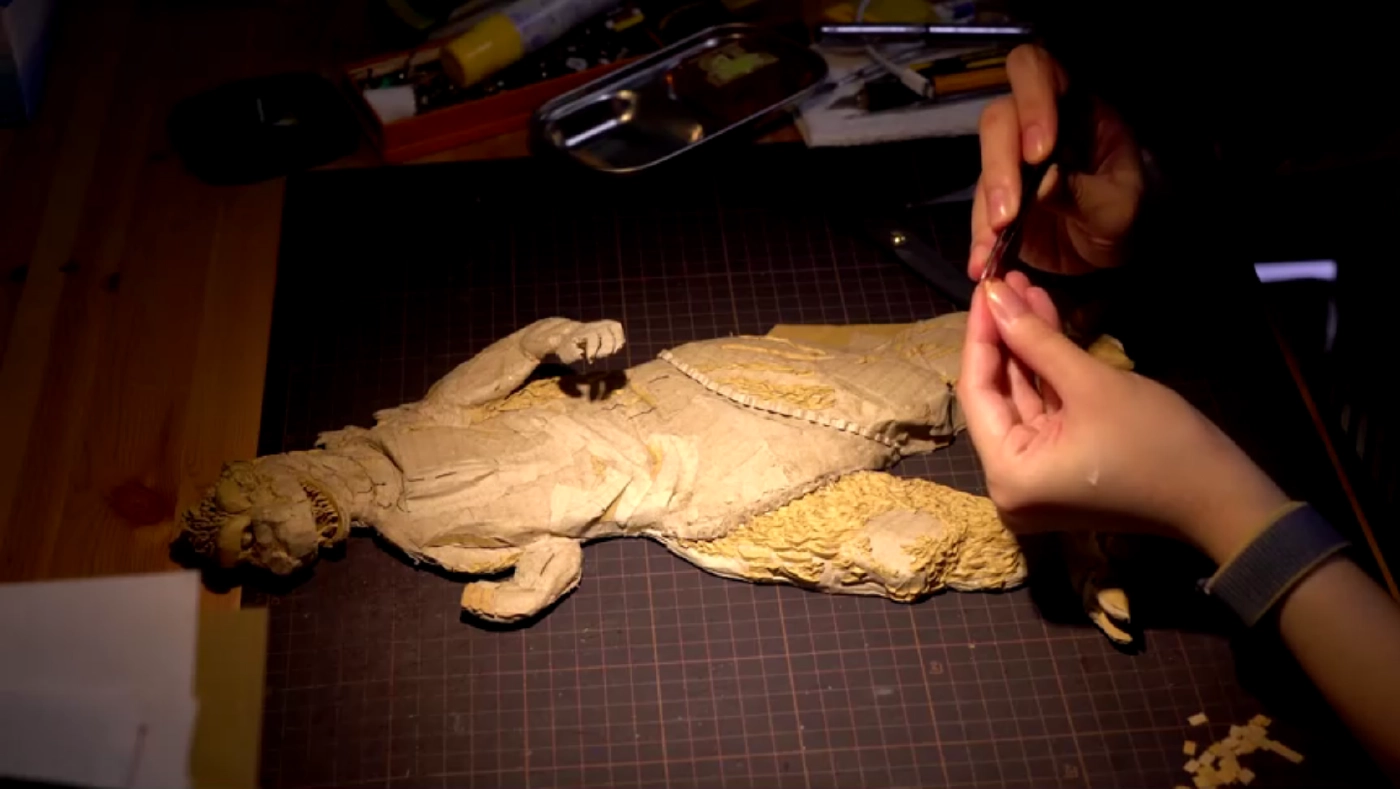 สาวญี่ปุ่นสร้างงานศิลปะจากกล่องกระดาษ