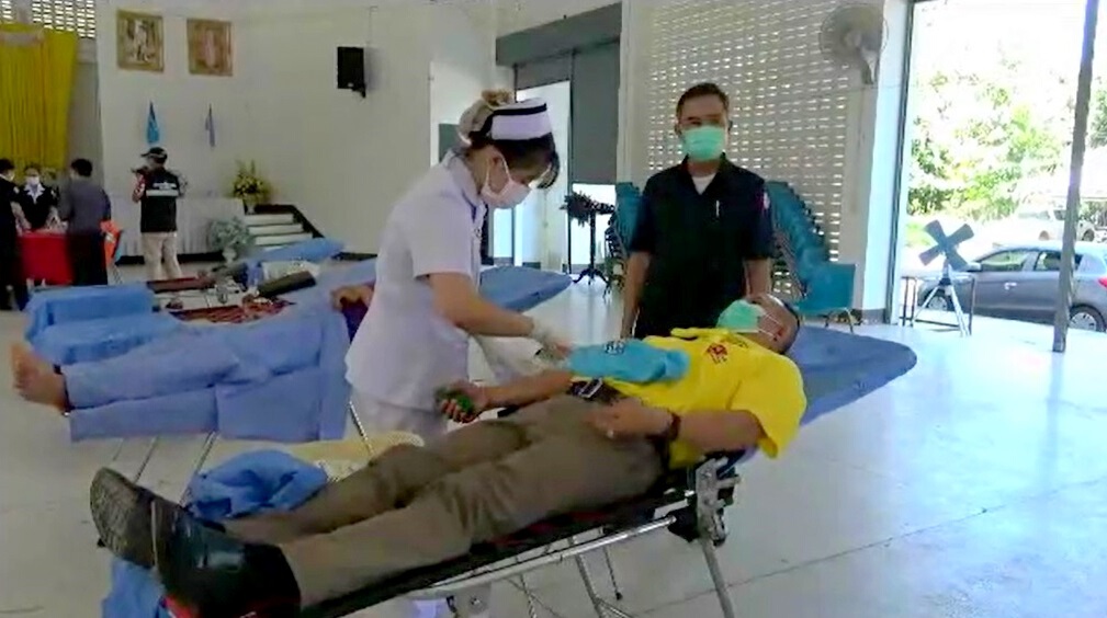 บริจาคโลหิตบางตา-เหตุปชช.ไปฉีดวัคซีนโควิด
