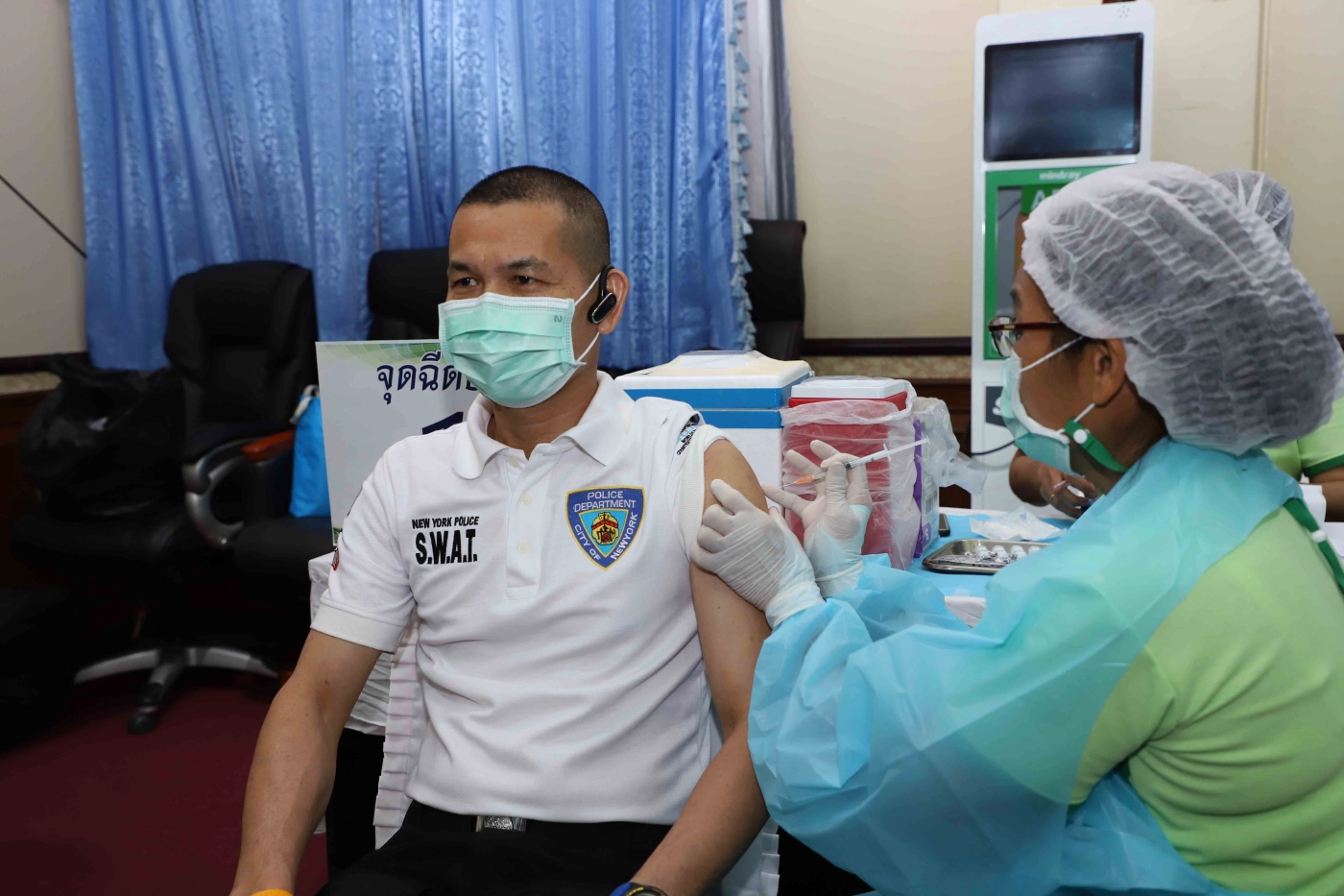 กาฬสินธุ์รวมพลังฉีดวัคซีนโควิดเชิงรุกวันมหิดล