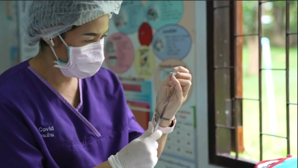 ฉีดวัคซีนซิโนฟาร์มพระราชทานให้มลาบรี-ชนเผ่า550คน