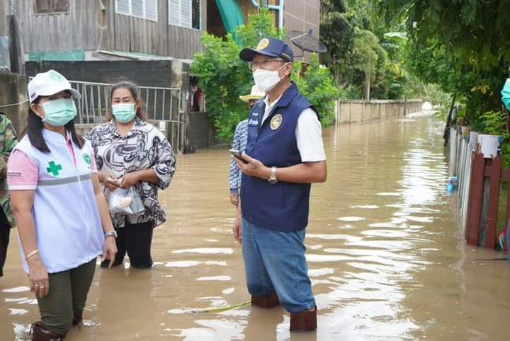 ภาพรวมอุทกภัยจังหวัดสิงห์บุรี รวม 3 อำเภอ 6 ตำบล 20 หมู่บ้าน