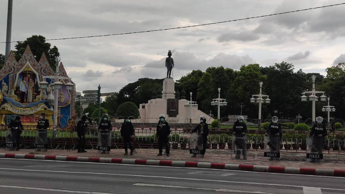 ตร.คุมเข้มม็อบนัดชุมนุมสวนลุมพินี 