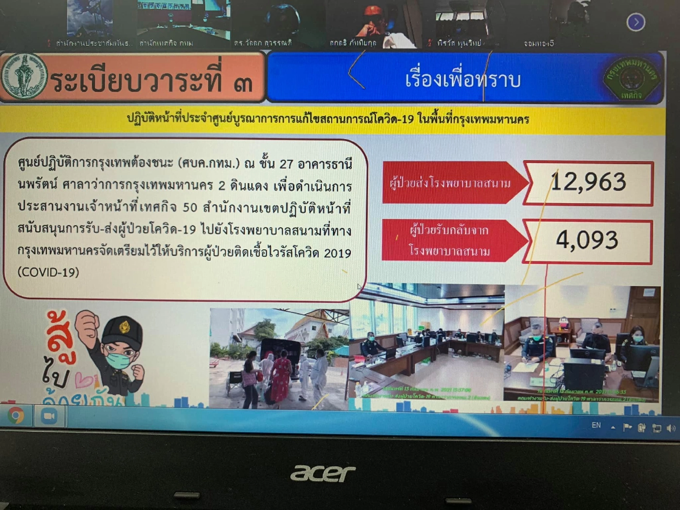 เทศกิจปฏิบัติการเข้มภารกิจพิชิตโควิด