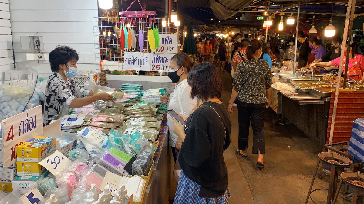 ตลาดโต้รุ่งเมืองศรีสะเกษกลับมาคึกคัก หลังปลดล็อก