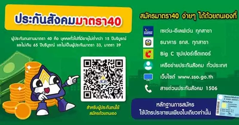 เช็กสิทธิประกันสังคม ม.40 รอบ 2 ล่าสุด รับเงินเยียวยารวดเดียว 1 หมื่นบาท