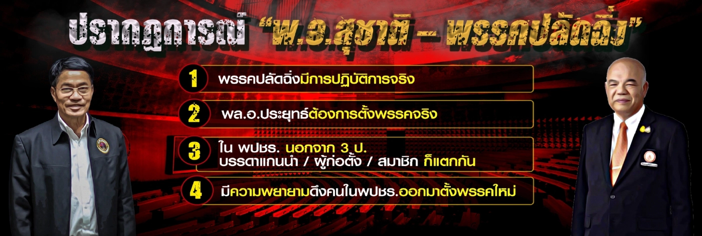 รอยต่อยรัฐบาลประยุทธ์ ชี้ทิศทางพรรคใหม่"ลุงตู่"