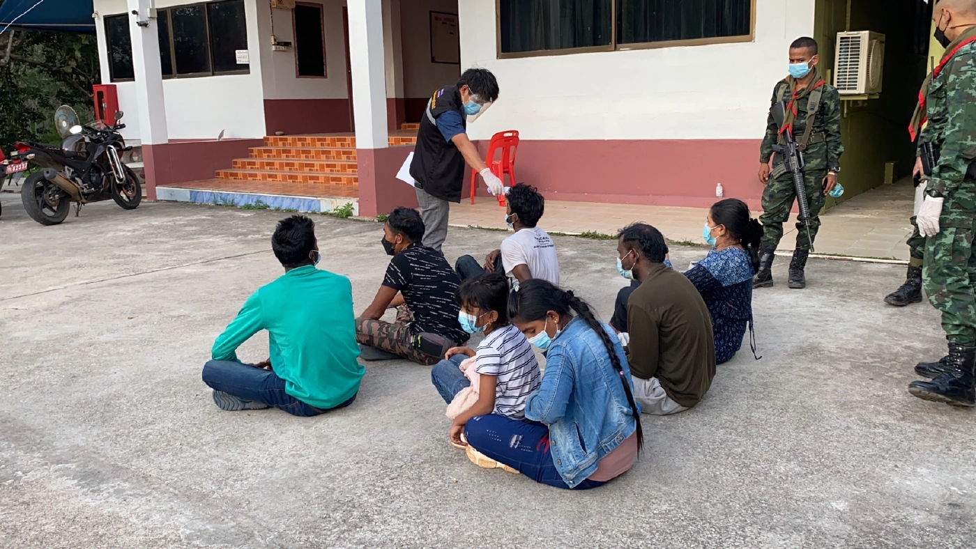 จับเมียนมาร์ 14 คน เตรียมข้ามฝั่งเข้ามาเลย์