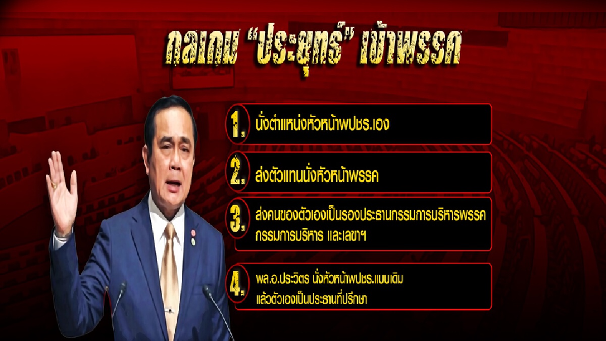 แผนสอง"บิ๊กตู่"ส่งนอมินีคุมเกมพลังประชารัฐ