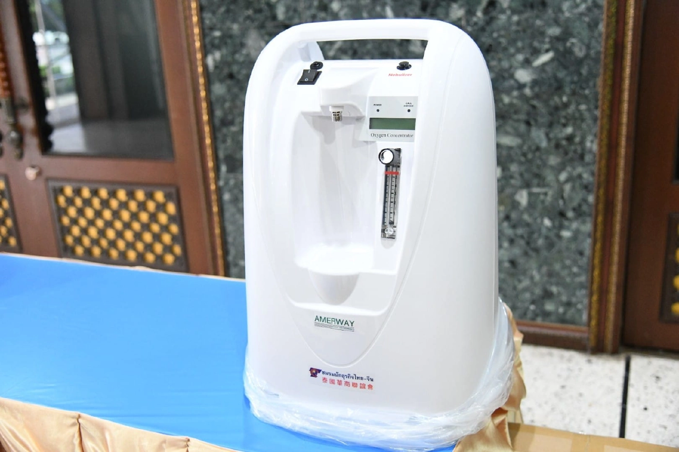 กทม.รับมอบเครื่องผลิตออกซิเจน เพื่อช่วยเหลือผู้ป่วยโควิด-19