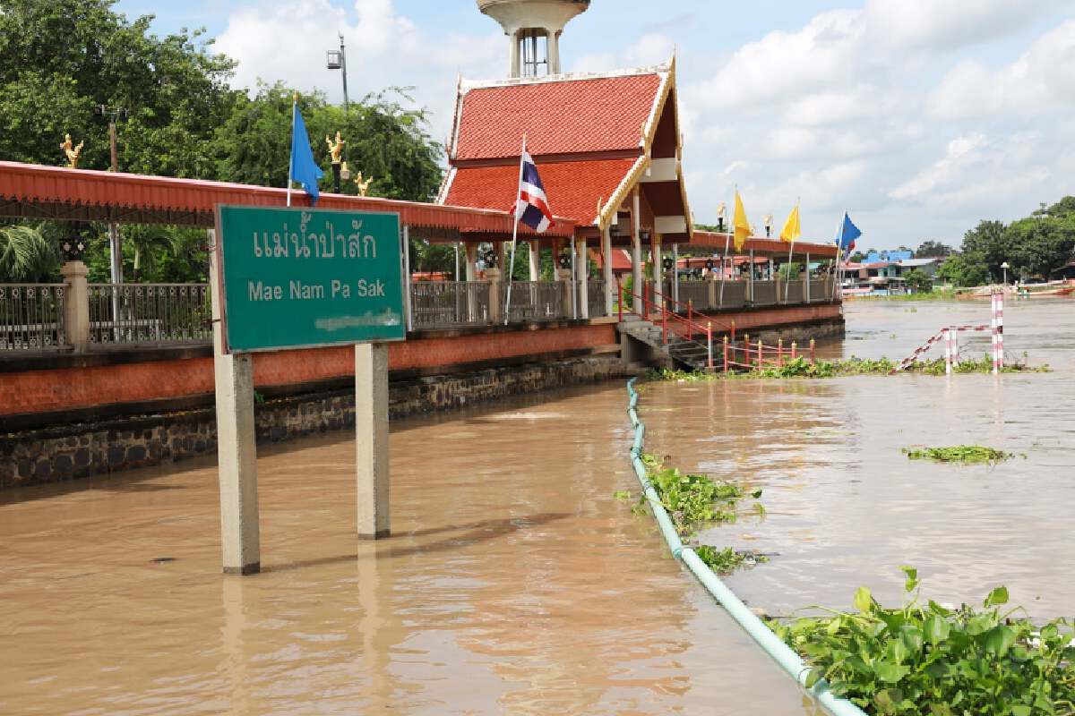 "อยุธยา" ยังไหว วัดระดับน้ำได้ 1.30 เมตร