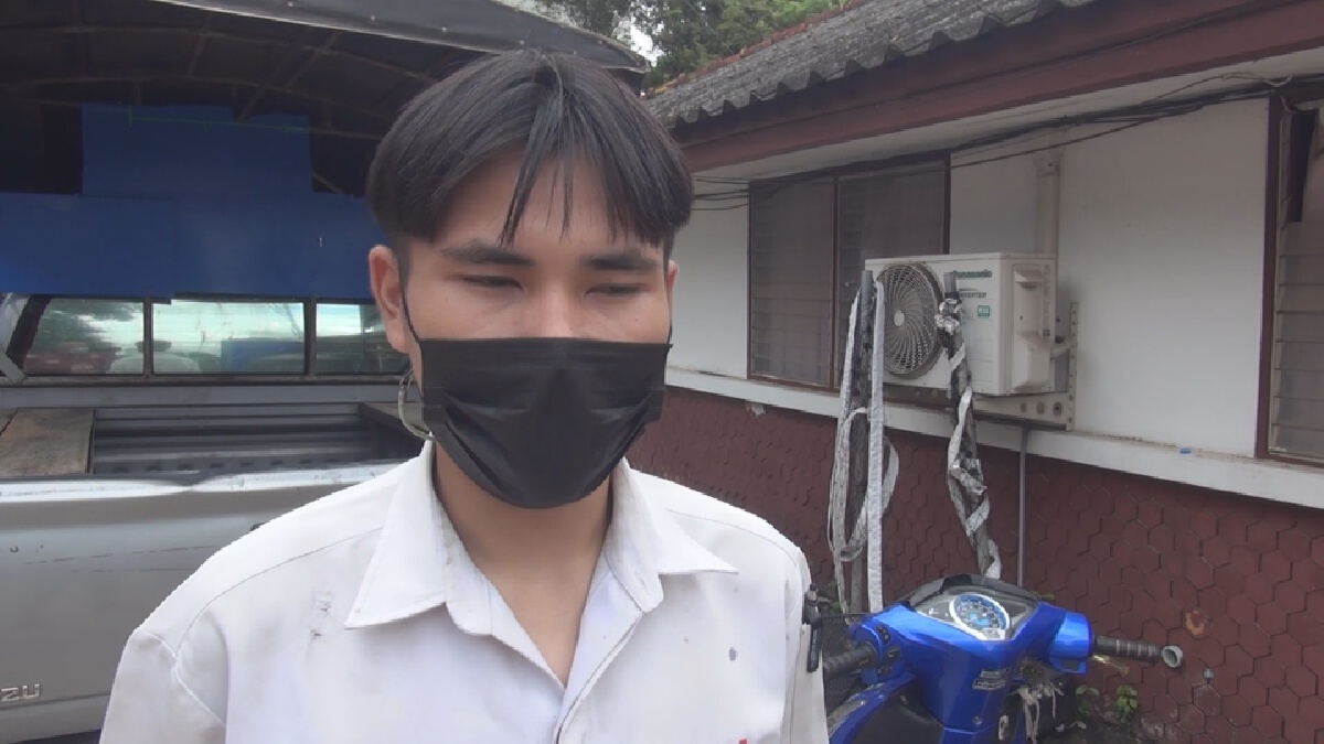 จับหนุ่มลักจยย.เสียบกุญแจคาไว้หน้าห้องพักอ้างหาเงินซื้อยาเสพ