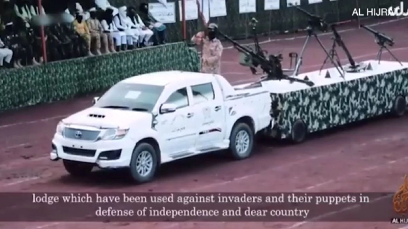 ตาลีบันสวนสนามฉลองชัยชนะเหนือตะวันตก