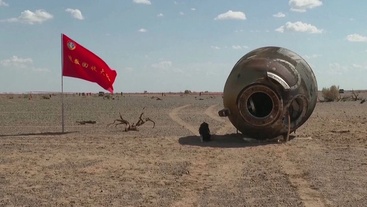 3 นักบินอวกาศจีนกลับถึงโลกหลังจบภารกิจ 90 วัน