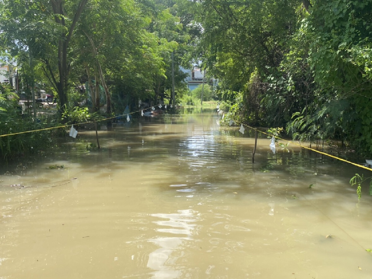 น้ำลำตะคองไหลเข้าท่วมต.ปรุใหญ่200หลังคาเรือน