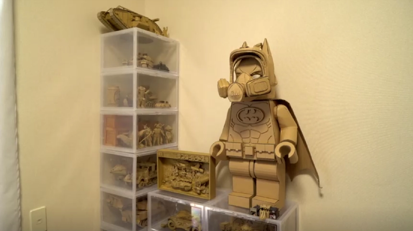 สาวญี่ปุ่นสร้างงานศิลปะจากกล่องกระดาษ