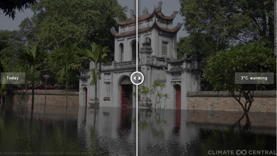 เผยภาพจำลองสถานที่ของโลก หากโลกร้อนแตะ 1.5-3 องศา