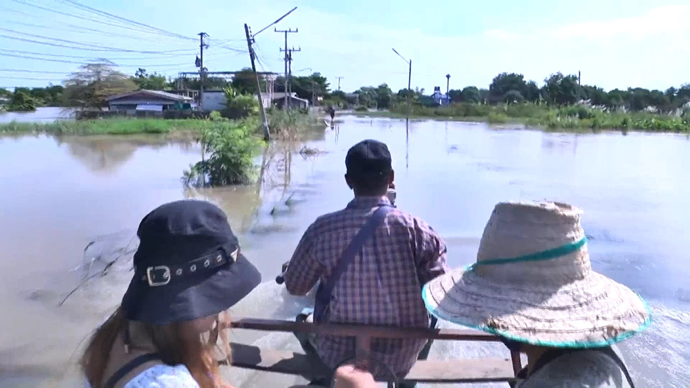 ระดับน้ำเกาะเมืองอยุธยาเพิ่มเกือบ 20 เซนติเมตร