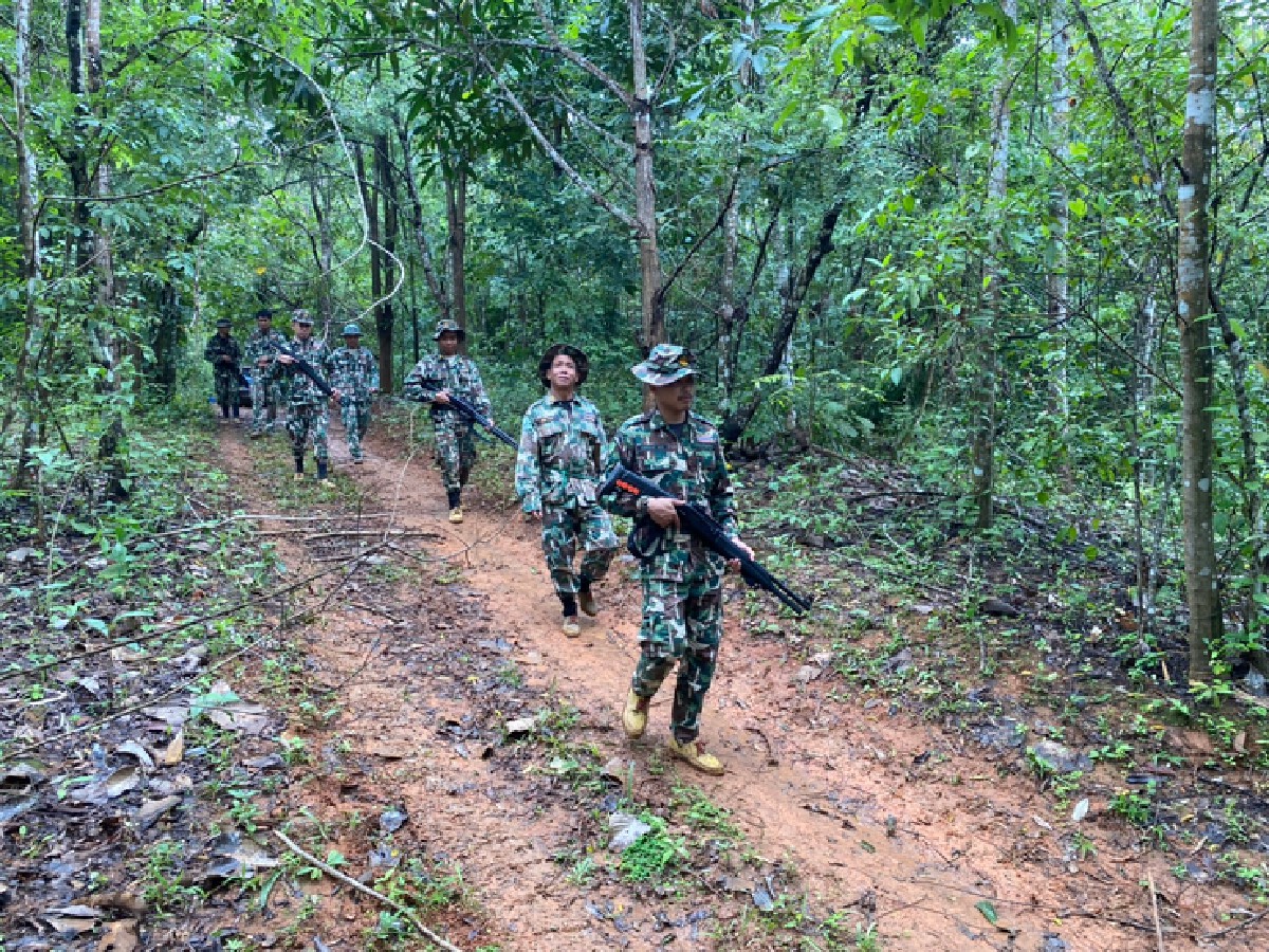 พบ "เต่าปูลู" ในเส้นทางศึกษาธรรมชาติน้ำตกนันทบุรี ชี้ความสมบูรณ์ผืนป่า