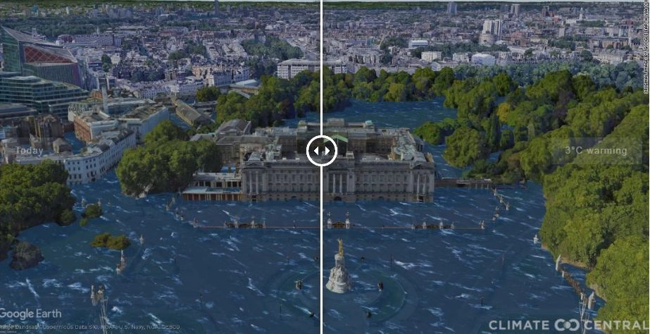 เผยภาพจำลองสถานที่ของโลก หากโลกร้อนแตะ 1.5-3 องศา