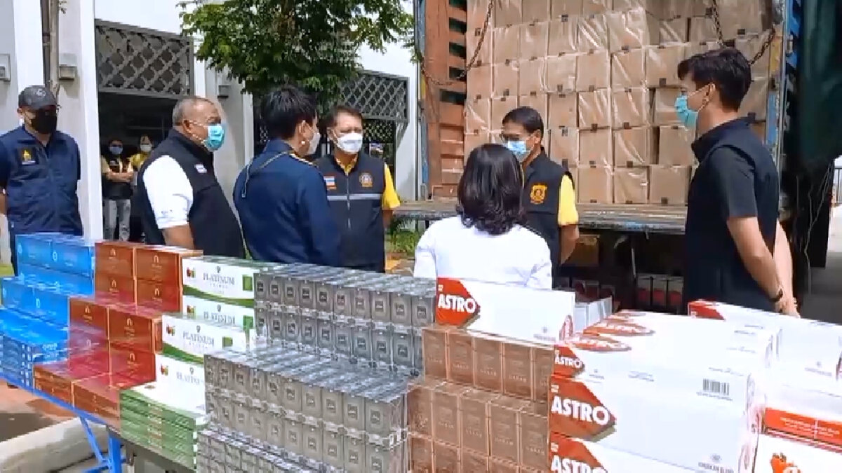 ศุลกากรภาคที่ 4 ตรวจยึดบุหรี่ ตปท.หนีภาษี 40 ล้านบาท