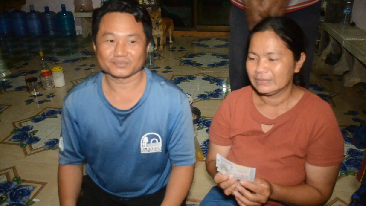 สาวอุดรดวงเฮงซื้อเลขคิวฉีดวัคซีนของสามีถูกรางวัลที่1รับ6ล้าน