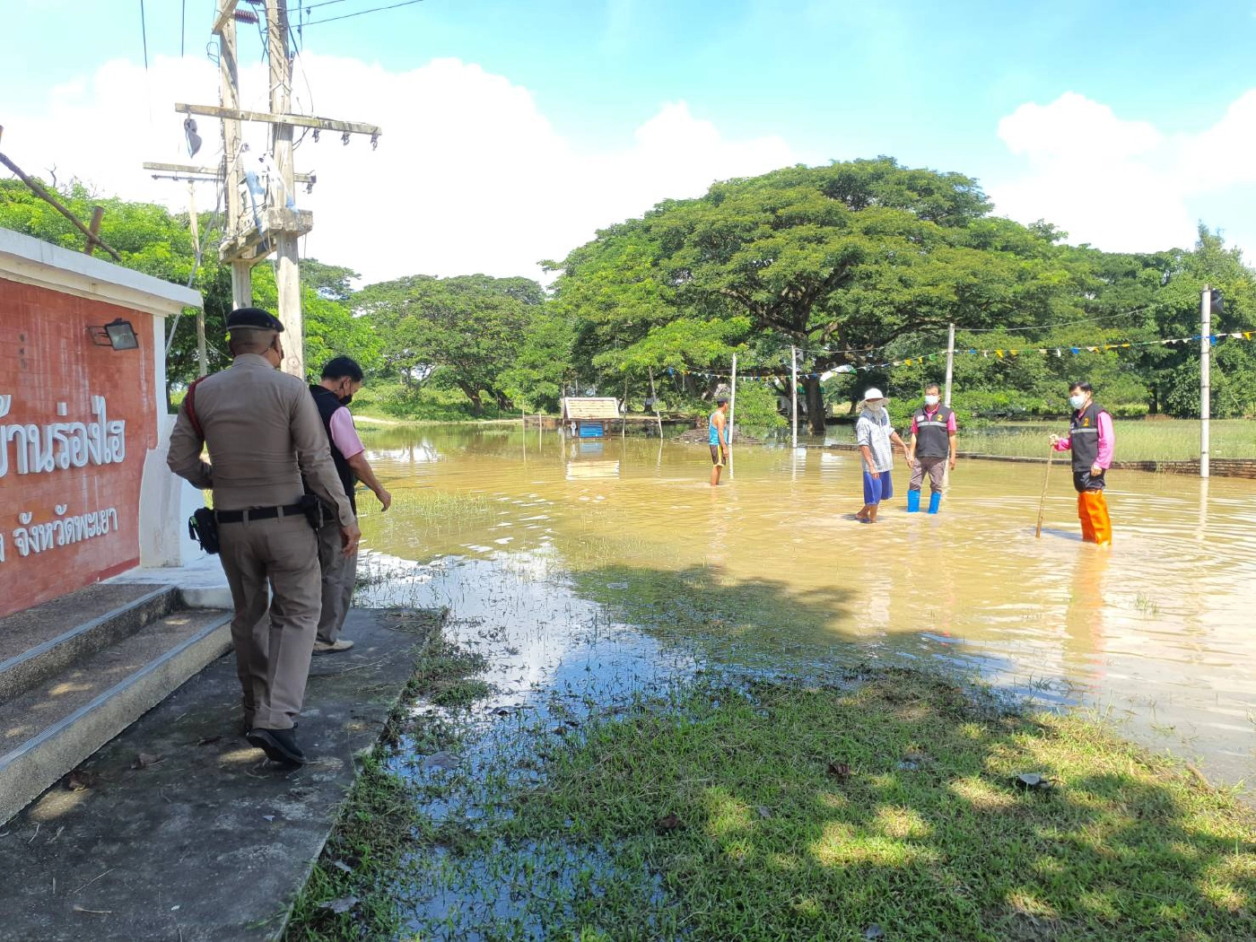 น้ำกว๊านพะเยาเอ่อท่วมชุมชน-โบราณสถานอายุกว่าพันปี