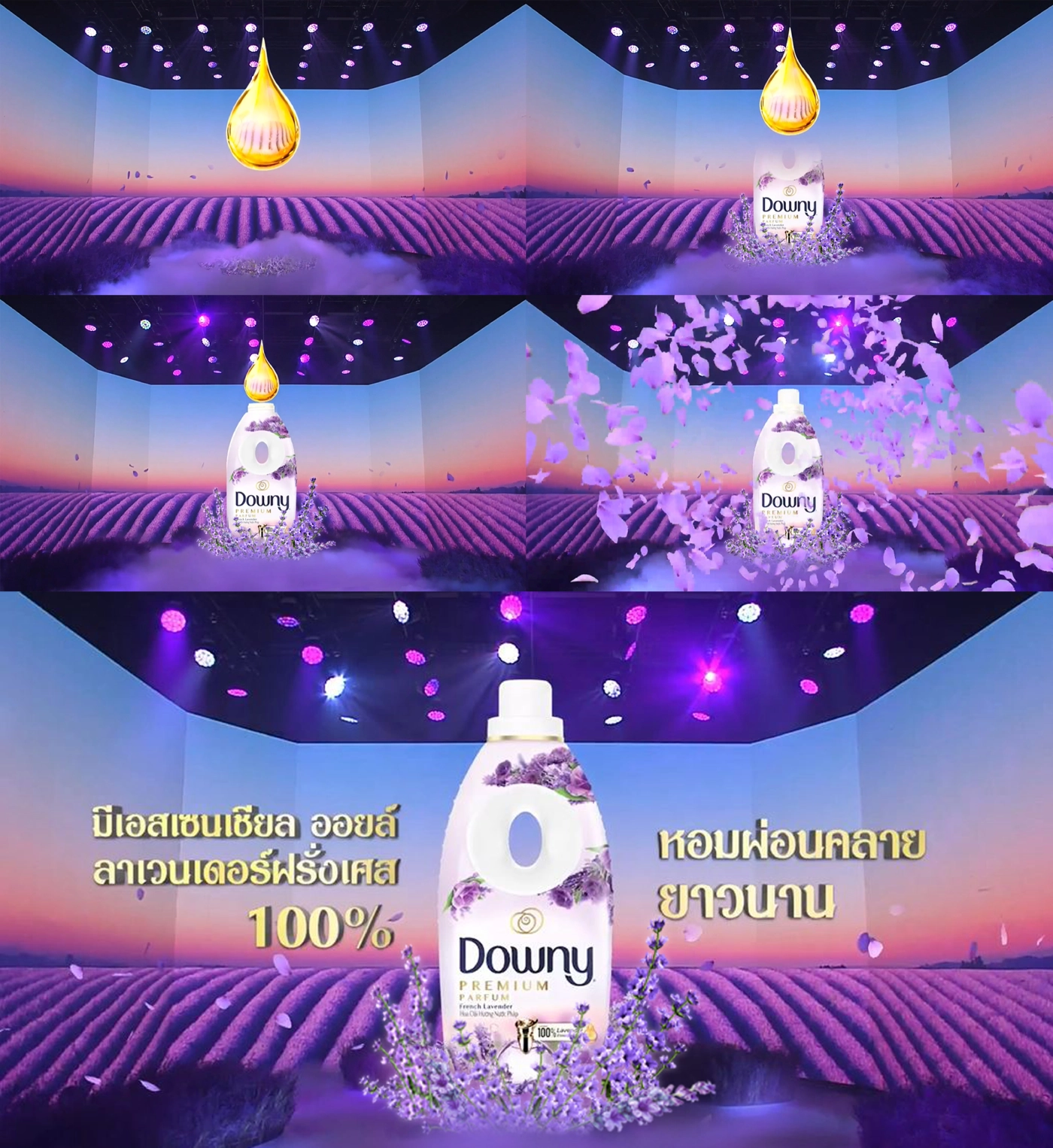 ดาวน์นี่ เนรมิตทุ่งลาเวนเดอร์ผ่านไลฟ์สุดอลังฯ  เปิดตัว น้ำยาปรับผ้านุ่มใหม่ ดาวน์นี่ พรีเมียม พาร์ฟูม  กลิ่นสวนลาเวนเดอร์ฝรั่งเศส