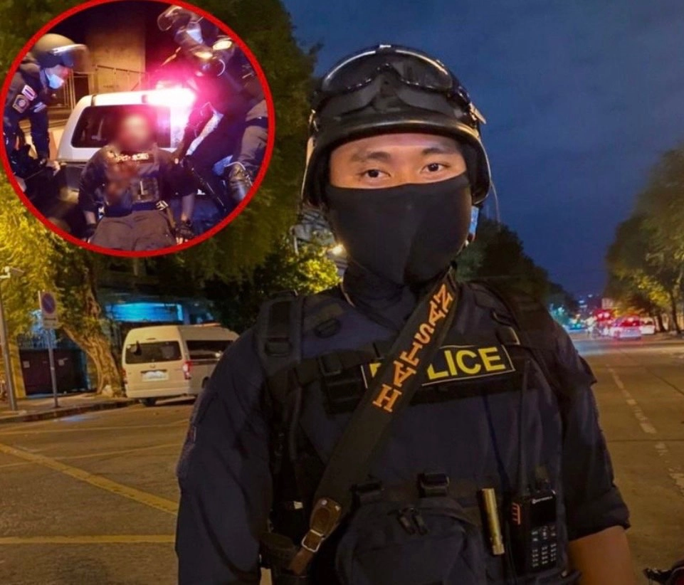 ส.ต.ต.ธนาวุฒิ จิรคเชนทร์ หรือ หมู่เบส คฝ. ที่้ถูกระเบิด