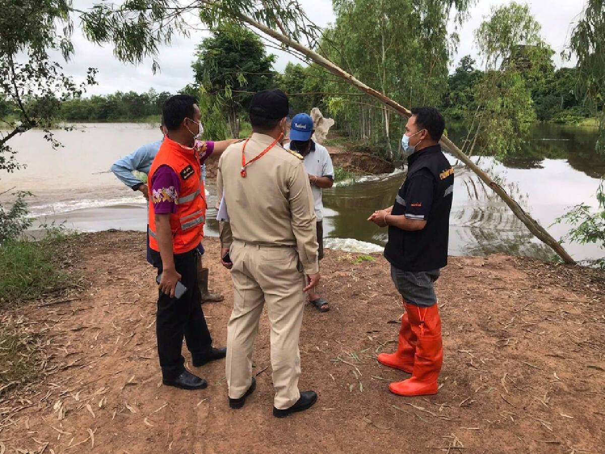 ลำน้ำชีได้เอ่อล้นกัดเซาะคันดิน จ.ร้อยเอ็ด เสียหาย 1,000 ไร่