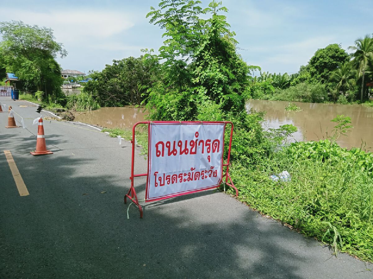 ตรวจสอบแม่น้ำน้อยไหลผ่าน 3 อำเภอ พบ ต.พิกุลทอง อ.ท่าช้าง น้ำเอ่อล้นตลิ่ง