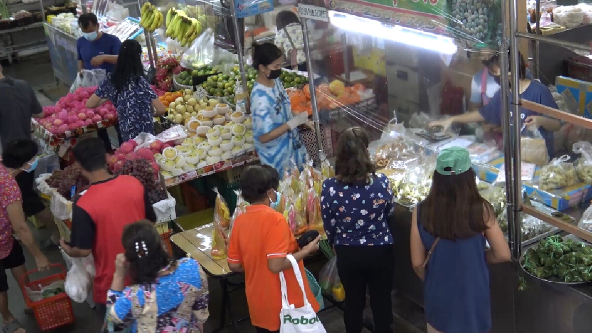 ทำบุญใหญ่สารทเดือนสิบสงขลา ชาวบ้านจับจ่ายคึกคัก