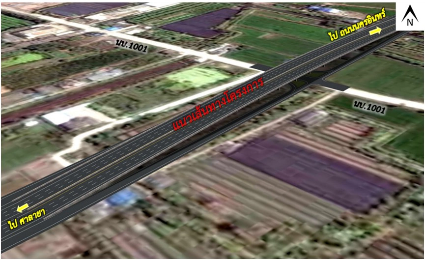 ทางหลวงชนบท เตรียมตัดถนนเชื่อมนครอินทร์-ศาลายา แก้รถติด