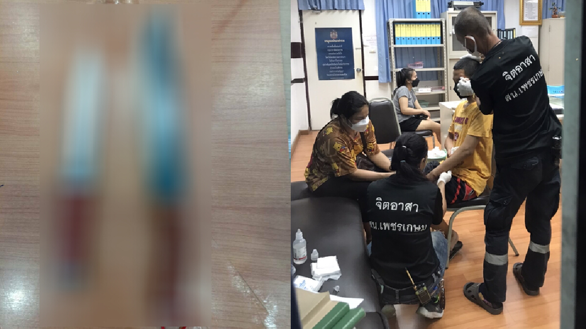 วัยรุ่นเจ้าถิ่นยกพวกร่วม 10 คนถล่มบ้าน หนุ่มต่างถิ่นฮึดสู้แทงดับ 2 เจ็บ 1