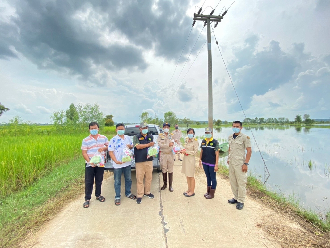 กาฬสินธุ์น้ำชีหนุนสูงท่วมกระจายหลายพื้นที่