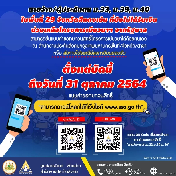 นับถอยหลัง 4 วัน ทบทวนสิทธิเงินเยียวยา ม.33 ม.39 ม.40 เช็กขั้นตอนได้ที่นี่!