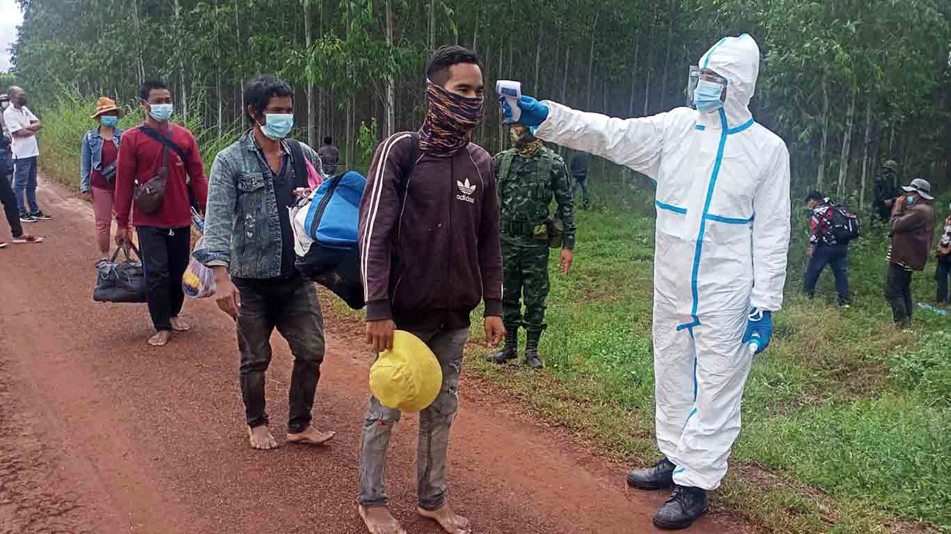 สกัดจับแรงงานต่างด้าวชาวกัมพูชาลักลอบเข้าเมืองผิดกฎหมาย