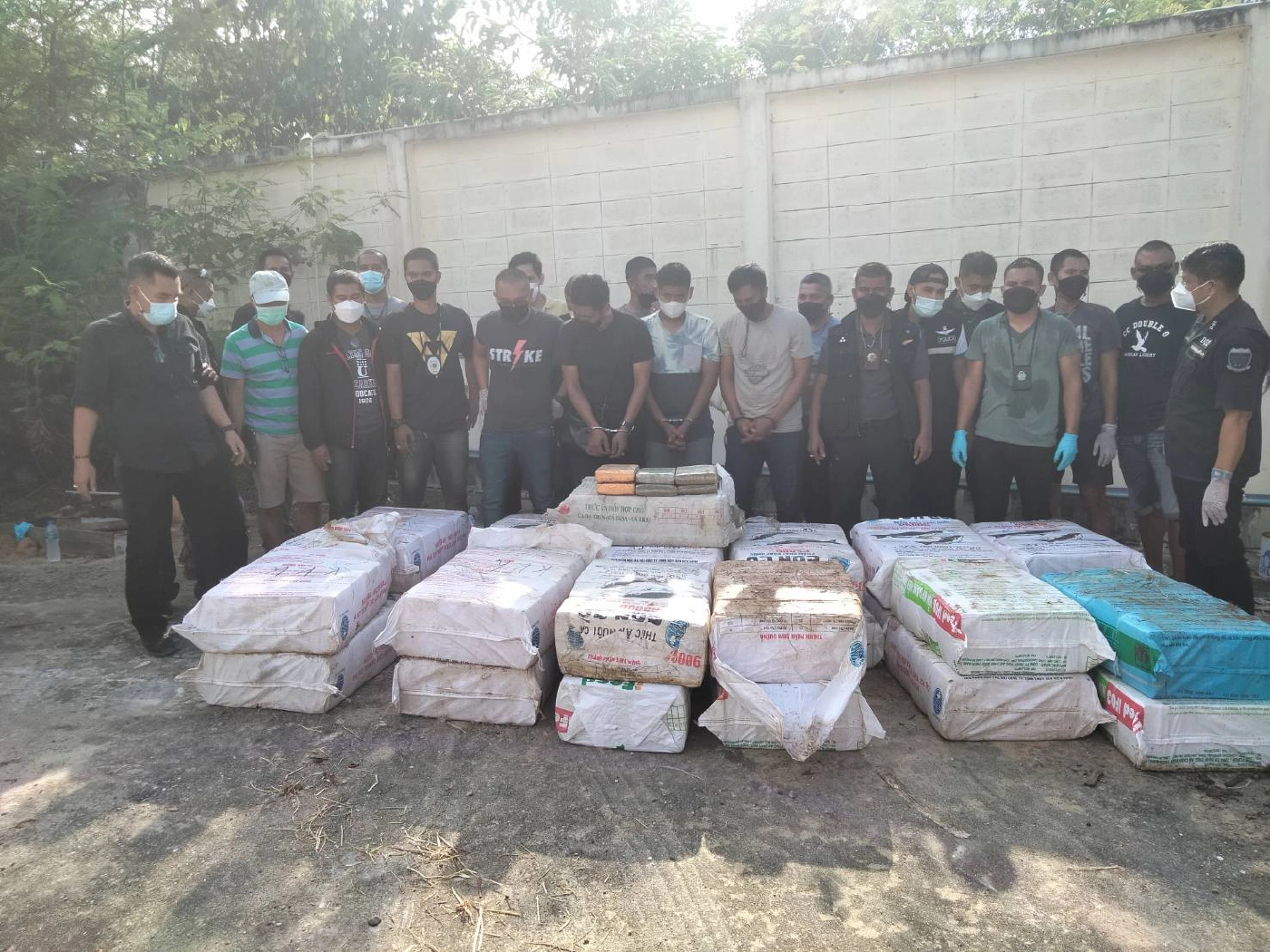 จับคุมเครือข่ายกัญชาข้ามชาติล็อตใหญ่ หนัก 1 ตัน