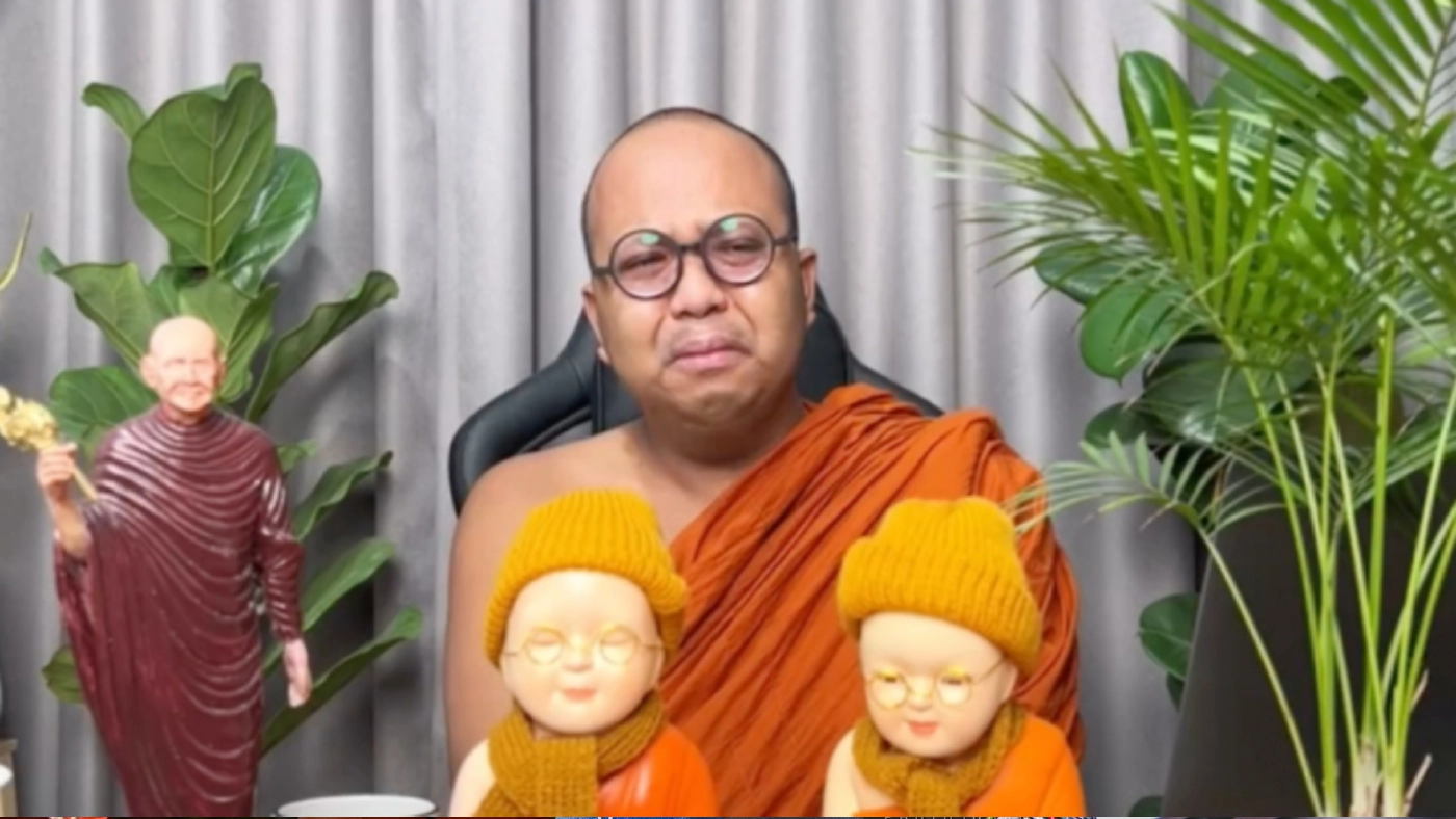 พส.เอาจริง "พระมหาไพรวัลย์" ร่ำไห้กลางไลฟ์ประกาศเตรียมสึก