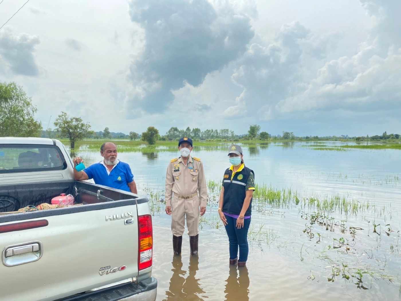 กาฬสินธุ์น้ำชีหนุนสูงท่วมกระจายหลายพื้นที่