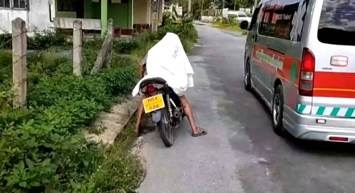 วินจยย.รับจ้างติดโควิดเสียชีวิตคารถ