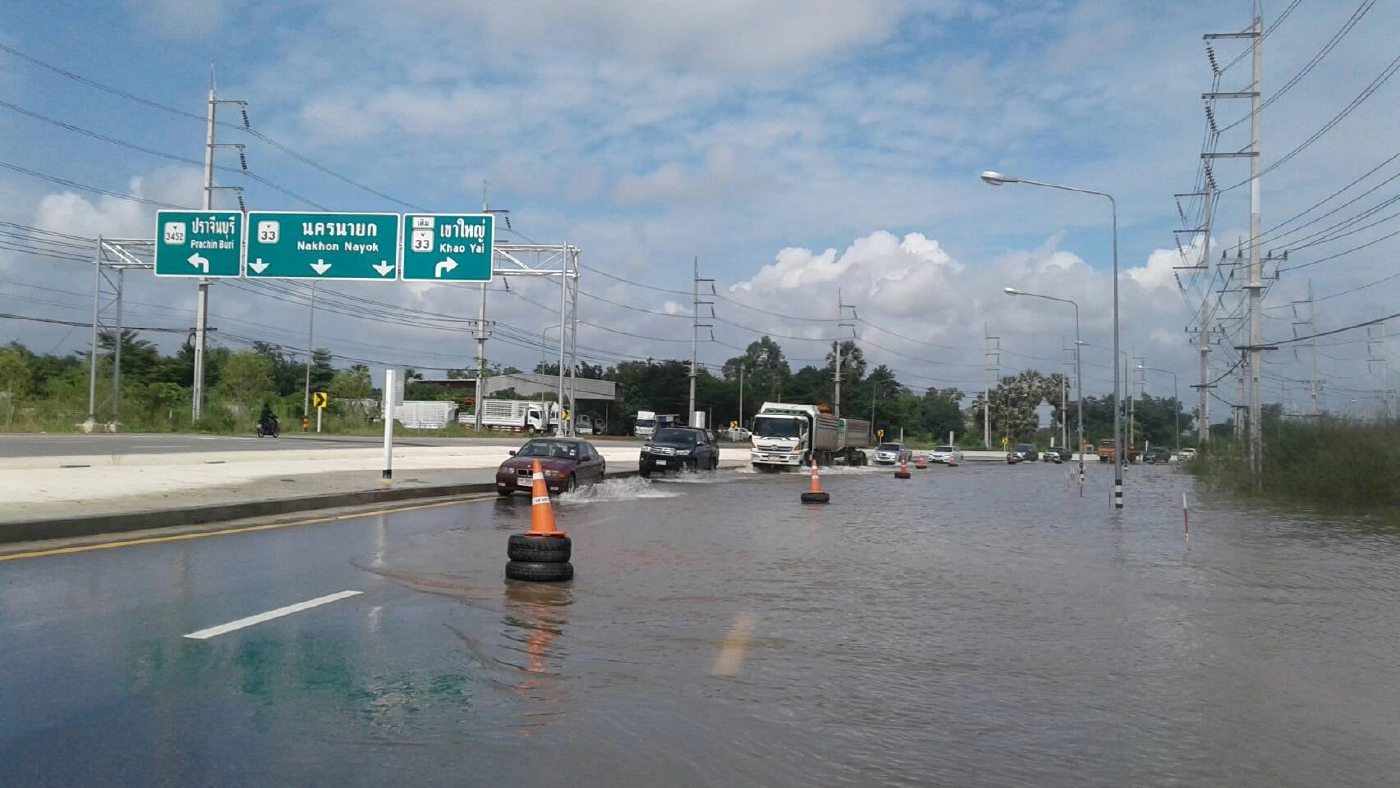 ปภ. แจ้งเตือน ระดับน้ำในแม่น้ำปราจีนบุรีเพิ่มสูงขึ้น