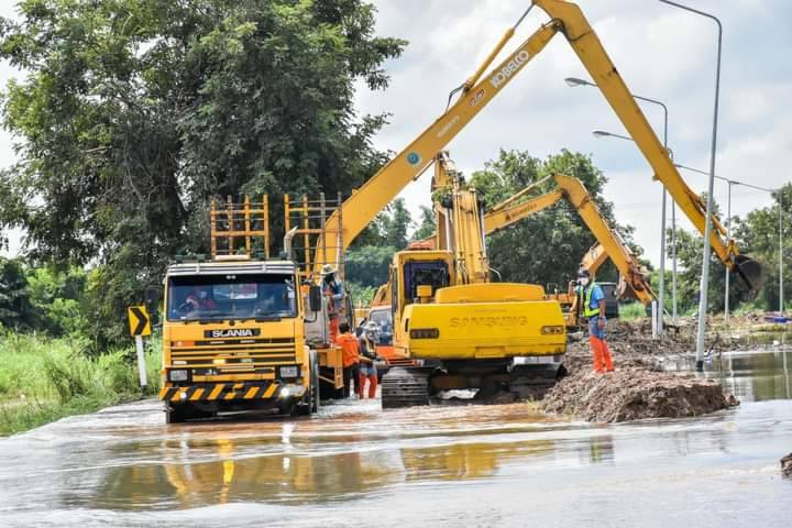 ทางหลวงเร่งฟื้นฟูพื้นที่น้ำลด-เฝ้าระวังพื้นที่เสี่ยง