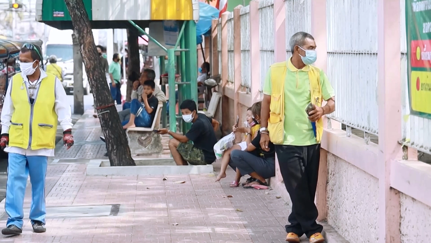 วินมอเตอร์ไซค์รับจ้างสงขลา ขอบคุณรัฐบาลเยียวยา 1 หมื่นบาท