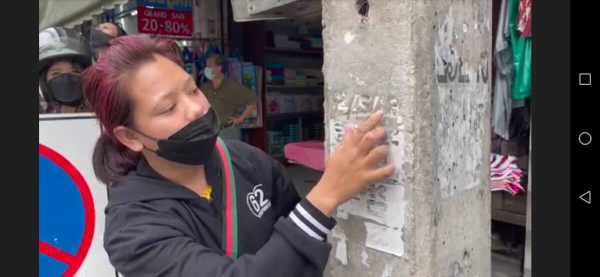 งูเหลือม​โผล่เสาไฟฟ้า-กลางย่านตลาดวโรรส