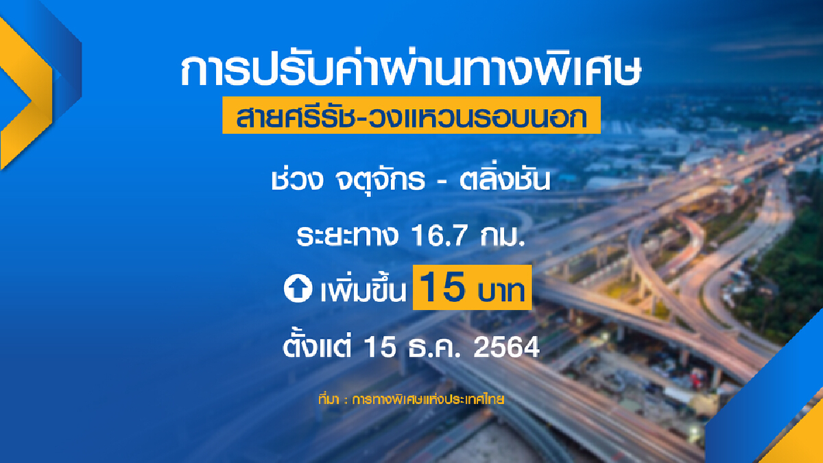 กทพ.นัดถก BEM ชะลอขึ้นค่าทางด่วน 15 ธ.ค.