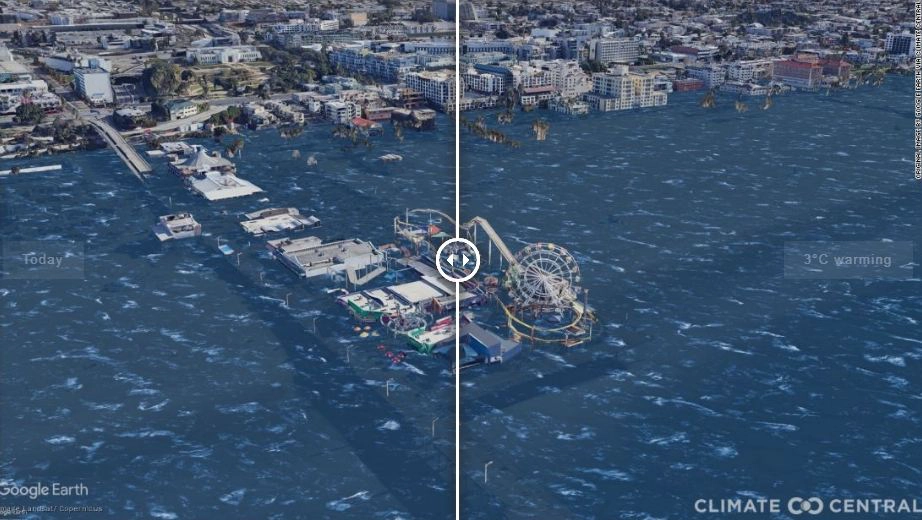 เผยภาพจำลองสถานที่ของโลก หากโลกร้อนแตะ 1.5-3 องศา