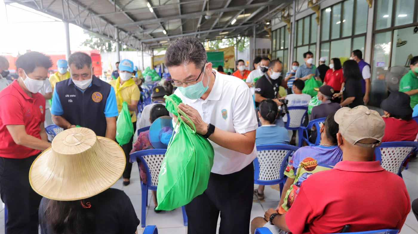 วปอ.รุ่นที่ 63 (ไก่ฟ้า) ร่วมบางจาก คอร์ปอเรชั่น นำคณะลงพื้นที่ปทุมธานี