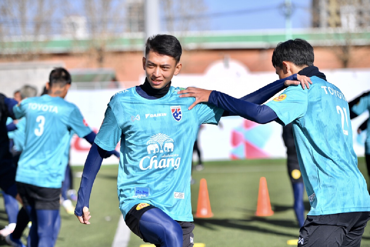 "ช้างศึก U23" ประเดิมซ้อมสนามจริง "โค้ชโม้"ชมความมุ่งมั่นแนวรุก